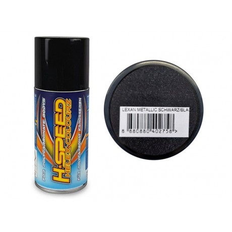 H-SPEED Lexan Spray metallic black 150ml 