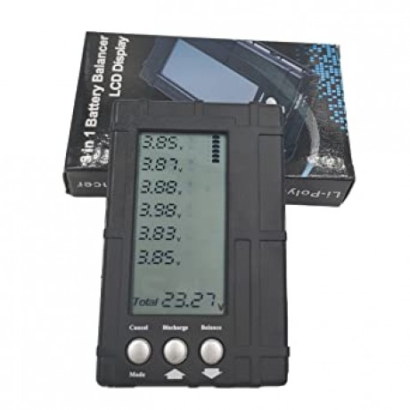 CORE 3 in 1 LCD RC Battery Discharger Balancer Meter Tester for 2-6S Lipo Li-Fe Battery Battery Voltage Meter Li-Polymer/Li-Fe 2-6 Cell