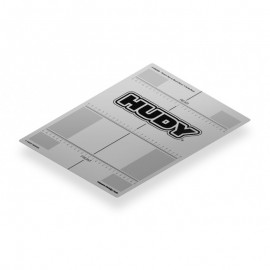 HUDY PLASTIC SET-UP BOARD DECAL 282x386MM - 1/10 TC