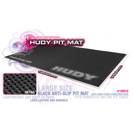 HUDY Pit Mat 750x1200mm (BLACK)