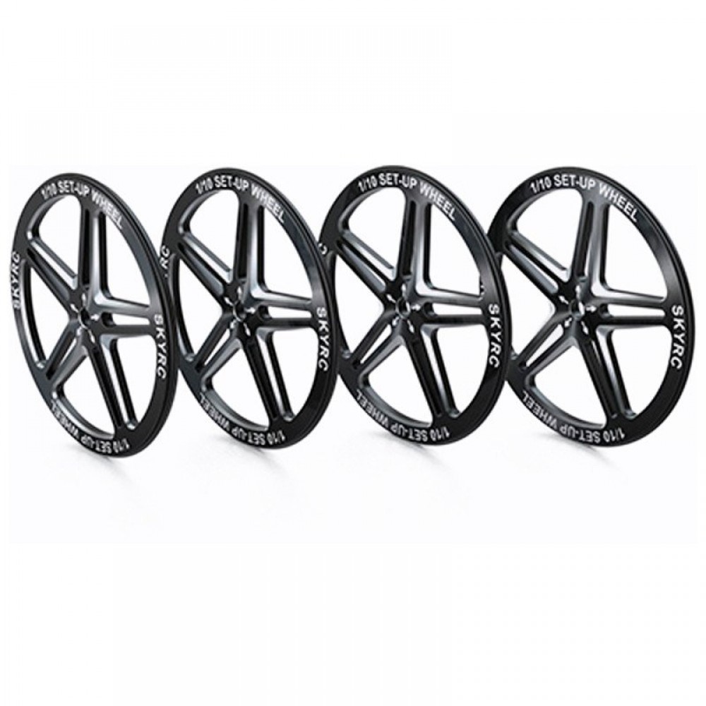 SKY RC SET-UP WHEEL FOR 1/10 (BLACK)