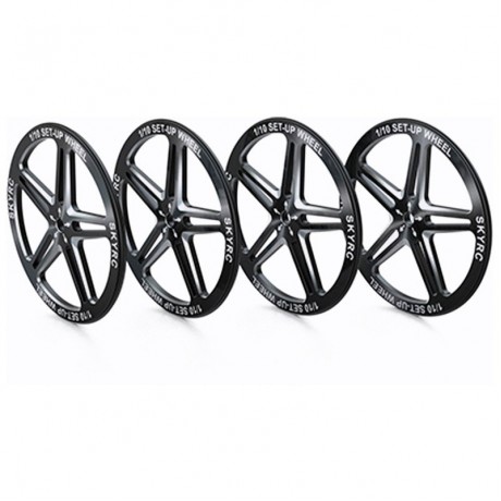 SKY RC SET-UP WHEEL FOR 1/10 (BLACK)