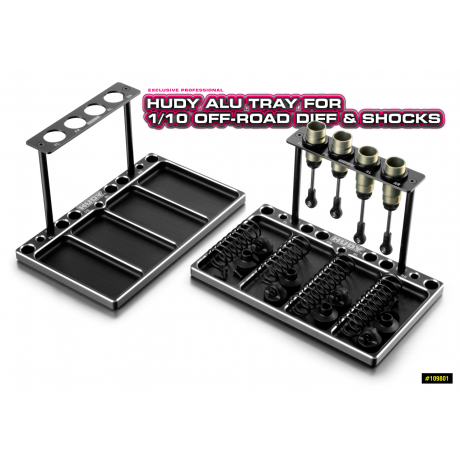 HUDY Alu Off road 1/10 Diff and Shock Tray
