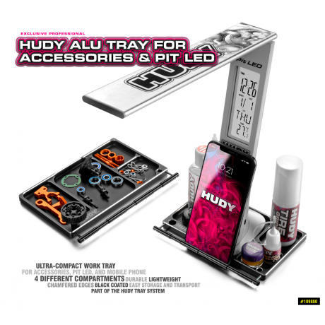 HUDY Alu Tray for Accessories & Pit LED