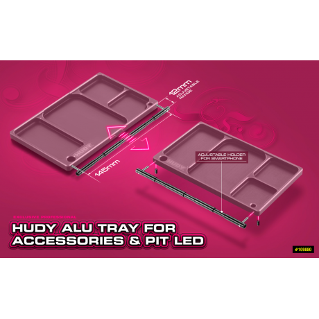 HUDY Alu Tray for Accessories & Pit LED