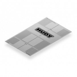 HUDY PLASTIC SET-UP BOARD DECAL 331x545mm - 1/8 ON-ROAD 