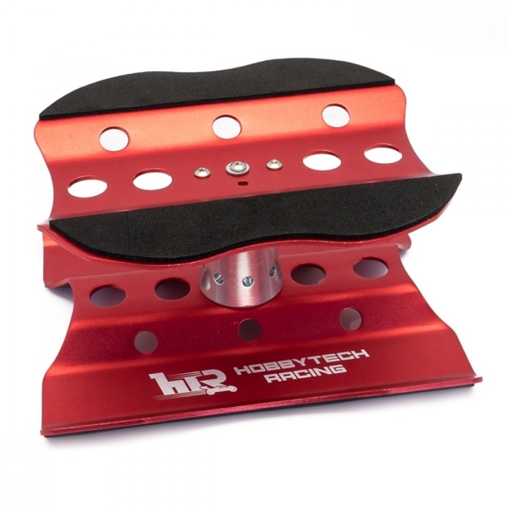 HOBBYTECH Aluminium Rotating Car Stand 1/8 1/10 (Red)