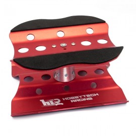HOBBYTECH Aluminium Rotating Car Stand 1/8 1/10 (Red) 