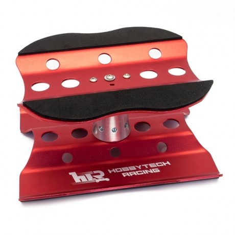 HOBBYTECH Aluminium Rotating Car Stand 1/8 1/10 (Red)