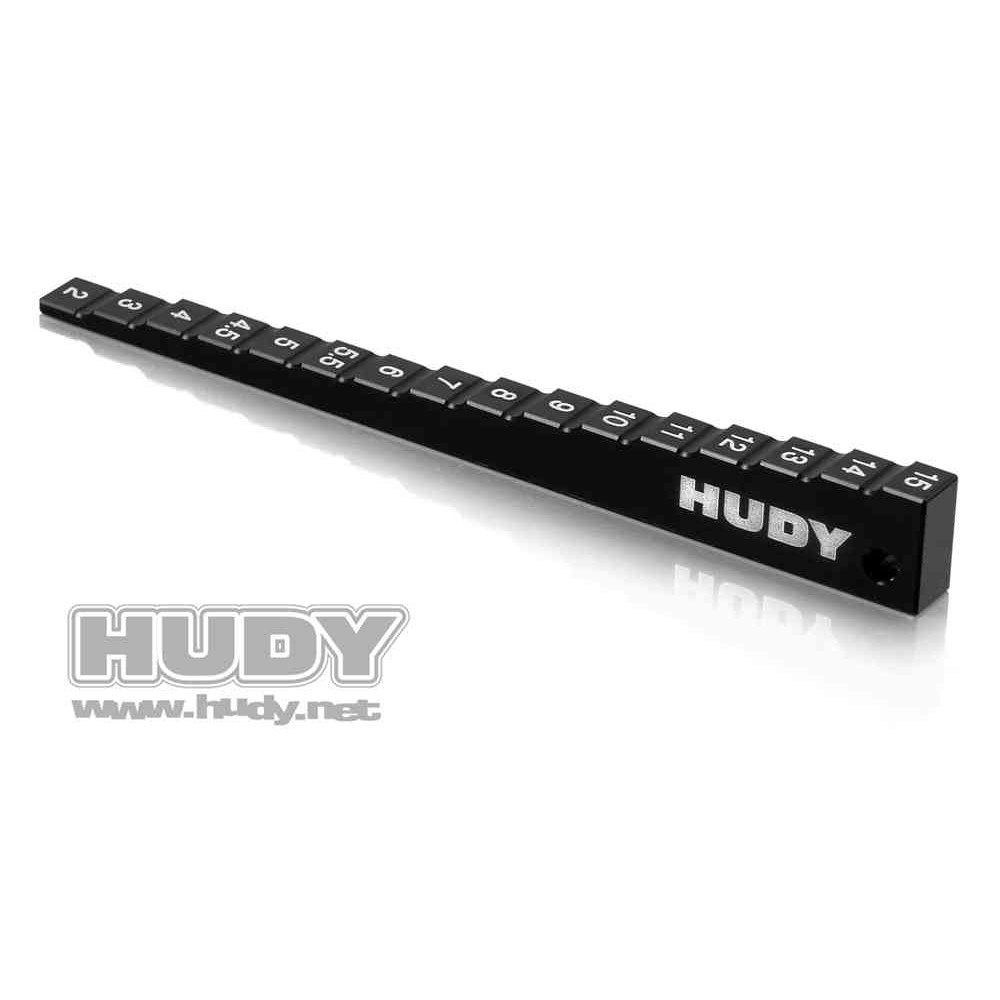 HUDY CHASSIS RIDE HEIGHT GAUGE STEPPED 2.0-15.0MM