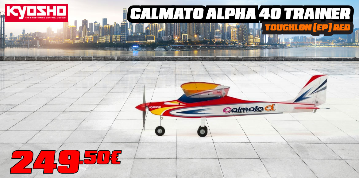 KYOSHO CALMATO ALPHA 40 TRAINER - TOUGHLON (EP) RED
