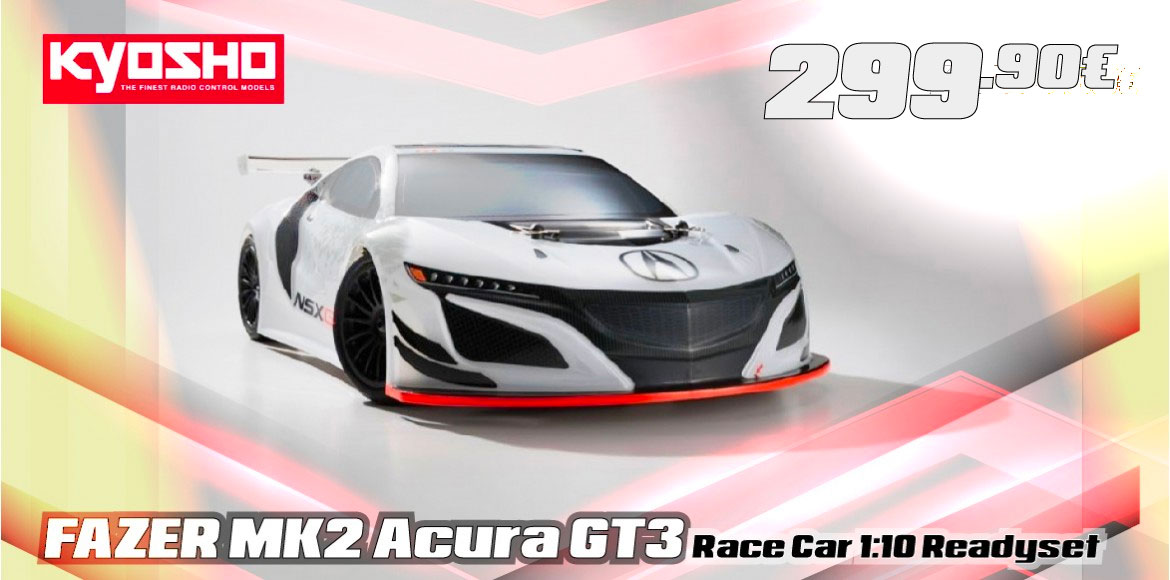 KYOSHO FAZER MK2 Acura GT3 Race Car 1:10 Readyset 