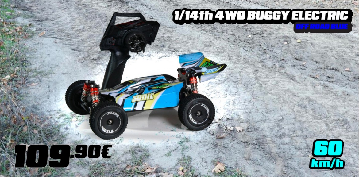 01252 SONIC 1/14th 4WD BUGGY ELECTRIC OFF ROAD BLUE