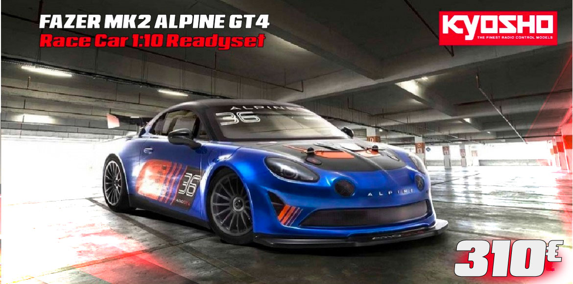 KYOSHO FAZER MK2 ALPINE GT4 1:10 READYSET