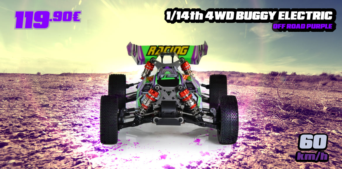 0871 SONIC 1/14th 4WD BUGGY ELECTRIC OFF ROAD PURPLE