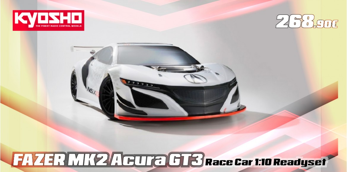KYOSHO FAZER MK2 Acura GT3 Race Car 1:10 Readyset 