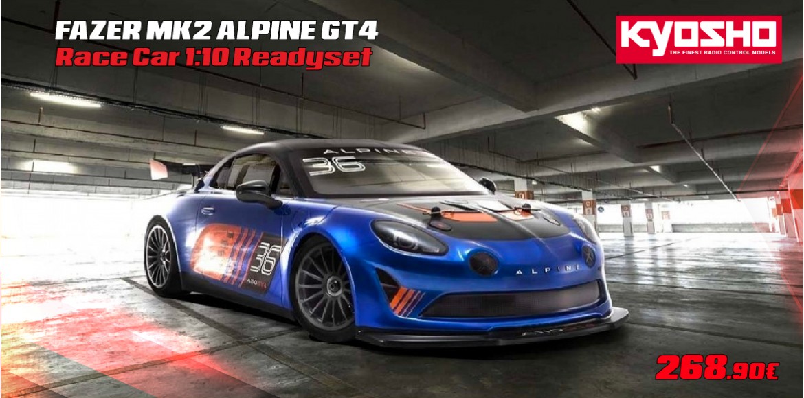 KYOSHO FAZER MK2 ALPINE GT4 1:10 READYSET