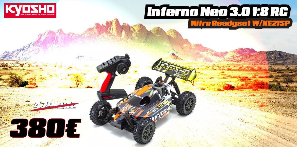 KYOSHO Inferno Neo 3.0 1:8 RC Nitro Readyset w/KE21SP - T3 