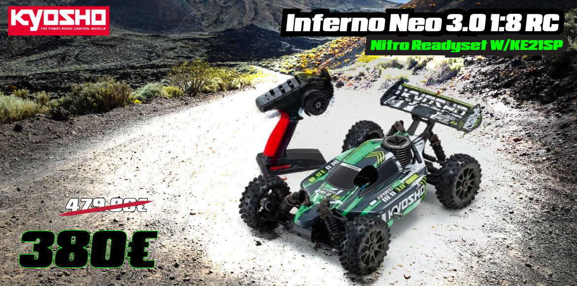 KYOSHO Inferno Neo 3.0 1:8 RC Nitro Readyset w/KE21SP - T4 